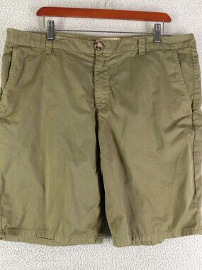 Mollusk Shorts Mens 36 Green Chino Cotton Canvas Summer Outdoor California